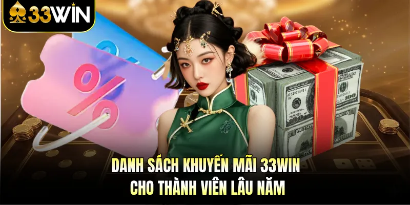 Khuyến Mãi 33WIN - Thưởng Nạp 100%, Gấp Đôi Vốn Cược! 2 Danh sách khuyến mãi 33WIN cho thành viên lâu năm
