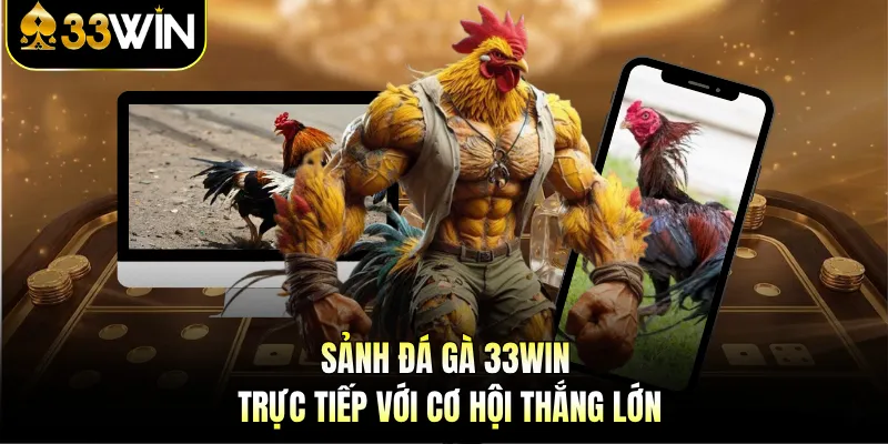 Sảnh đá gà 33WIN trực tiếp với cơ hội thắng lớn