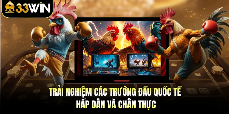 Trải nghiệm các trường đấu quốc tế hấp dẫn và chân thực